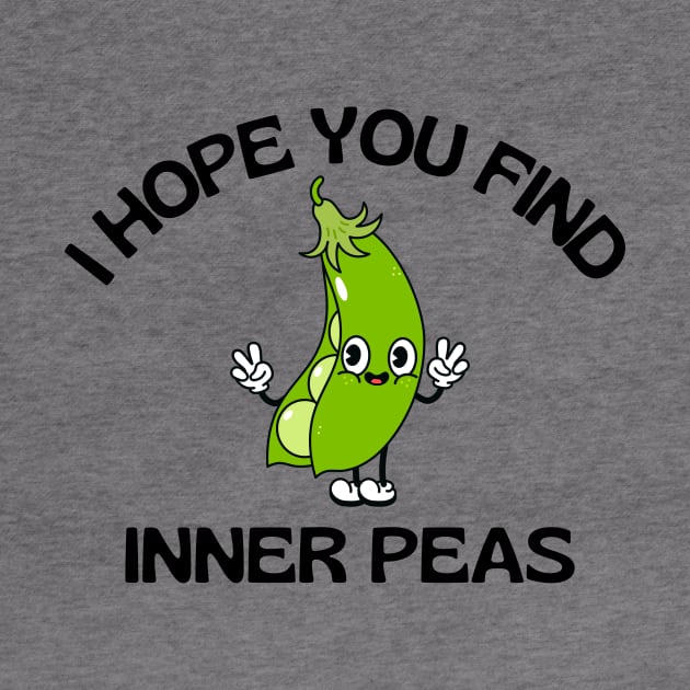 I Hope You Find Inner Peas | Cute Peas Pun by Allthingspunny